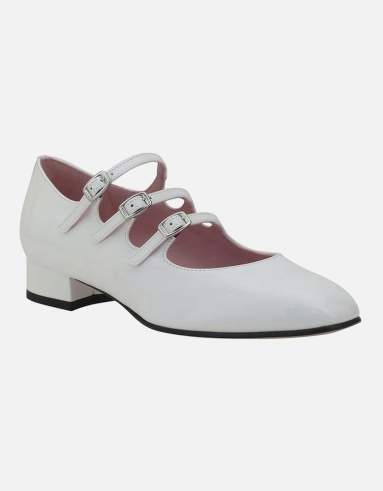 Leather Ariana Mary Jane Pumps Women - White