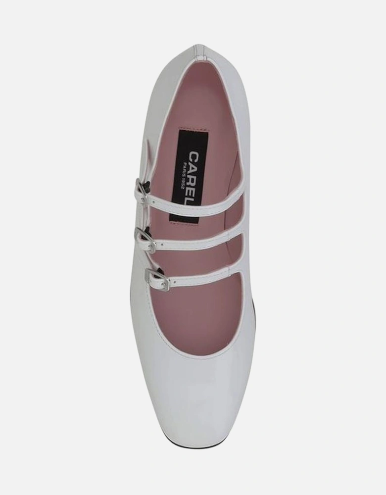 Leather Ariana Mary Jane Pumps Women - White