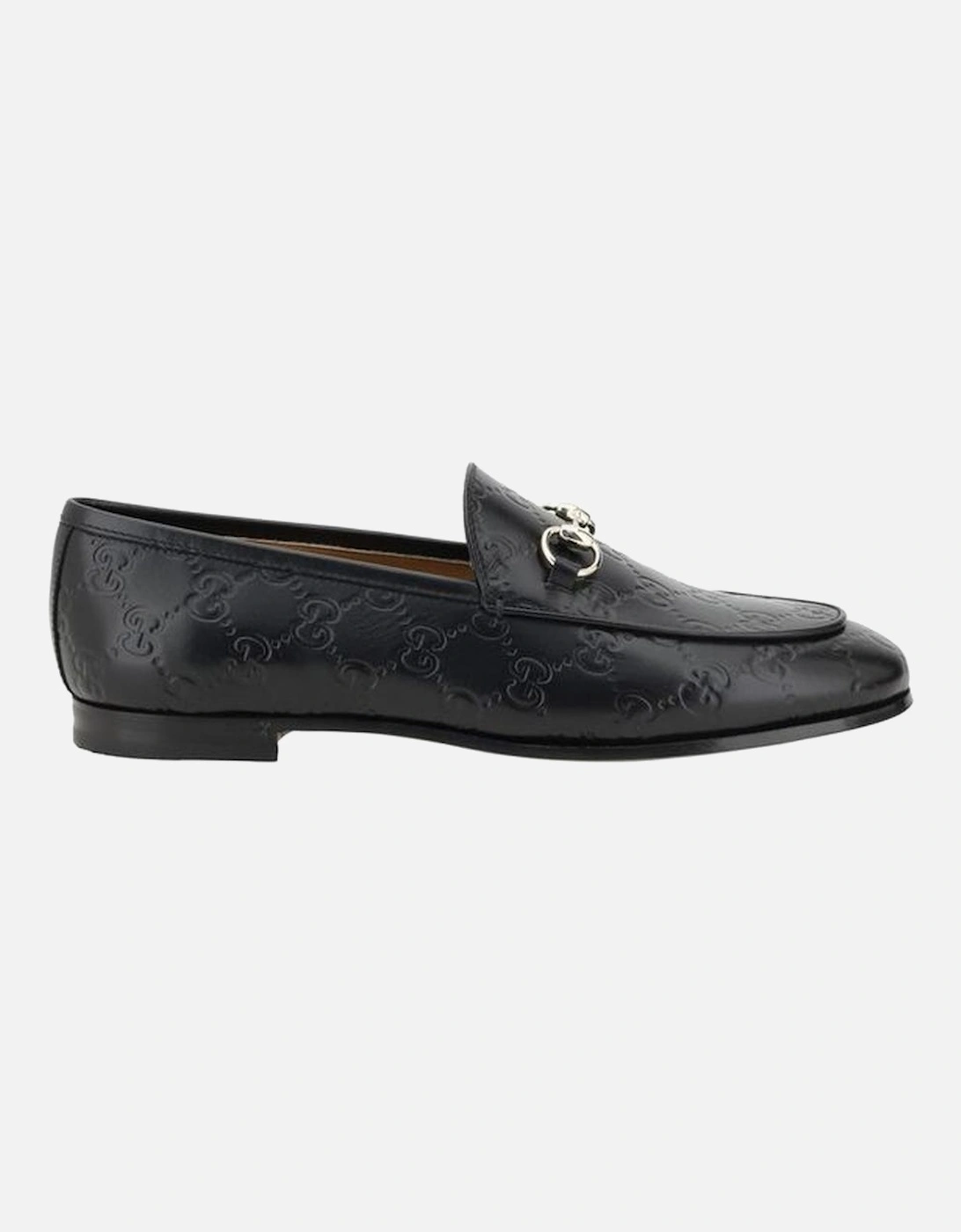 Leather Loafers with Horsebit and GG Logo Women - Black Flats, 5 of 4