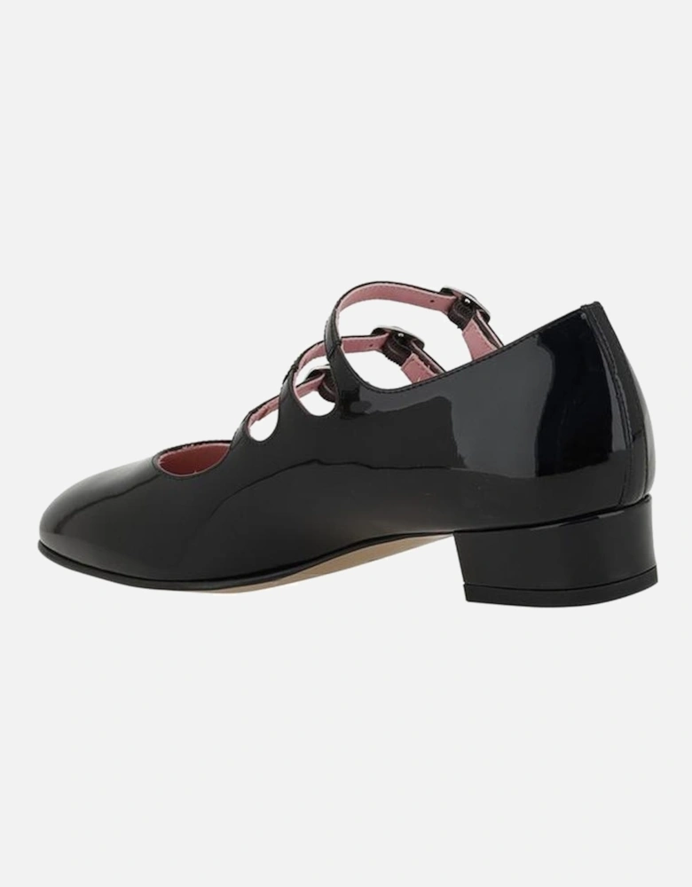 Calfskin Patent Leather Almond Toe Pumps Women - Black