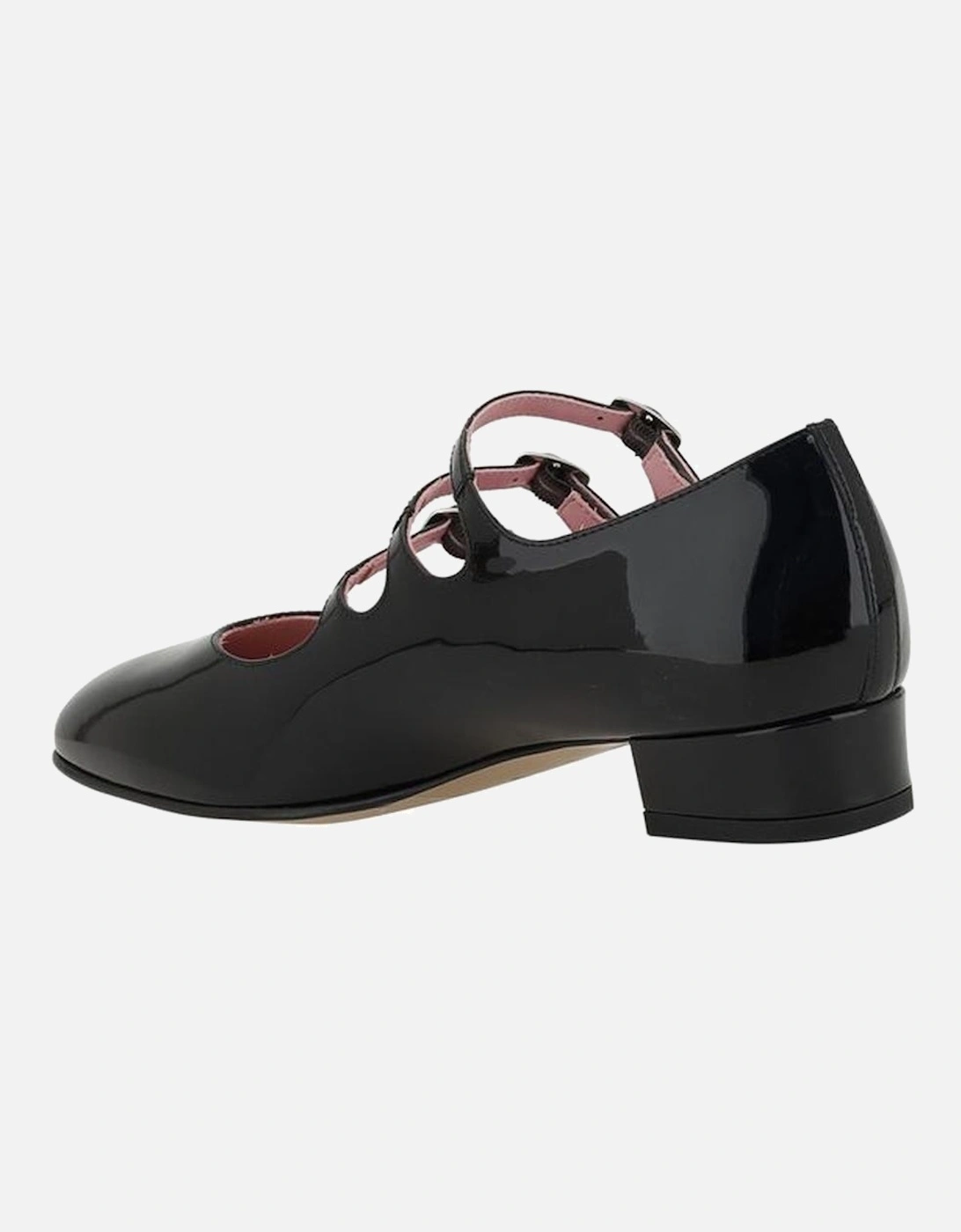 Calfskin Patent Leather Almond Toe Pumps Women - Black