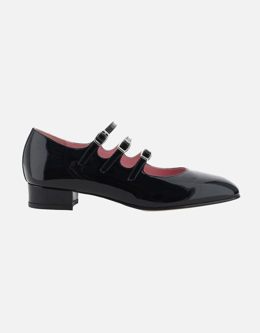 Calfskin Patent Leather Almond Toe Pumps Women - Black, 7 of 6