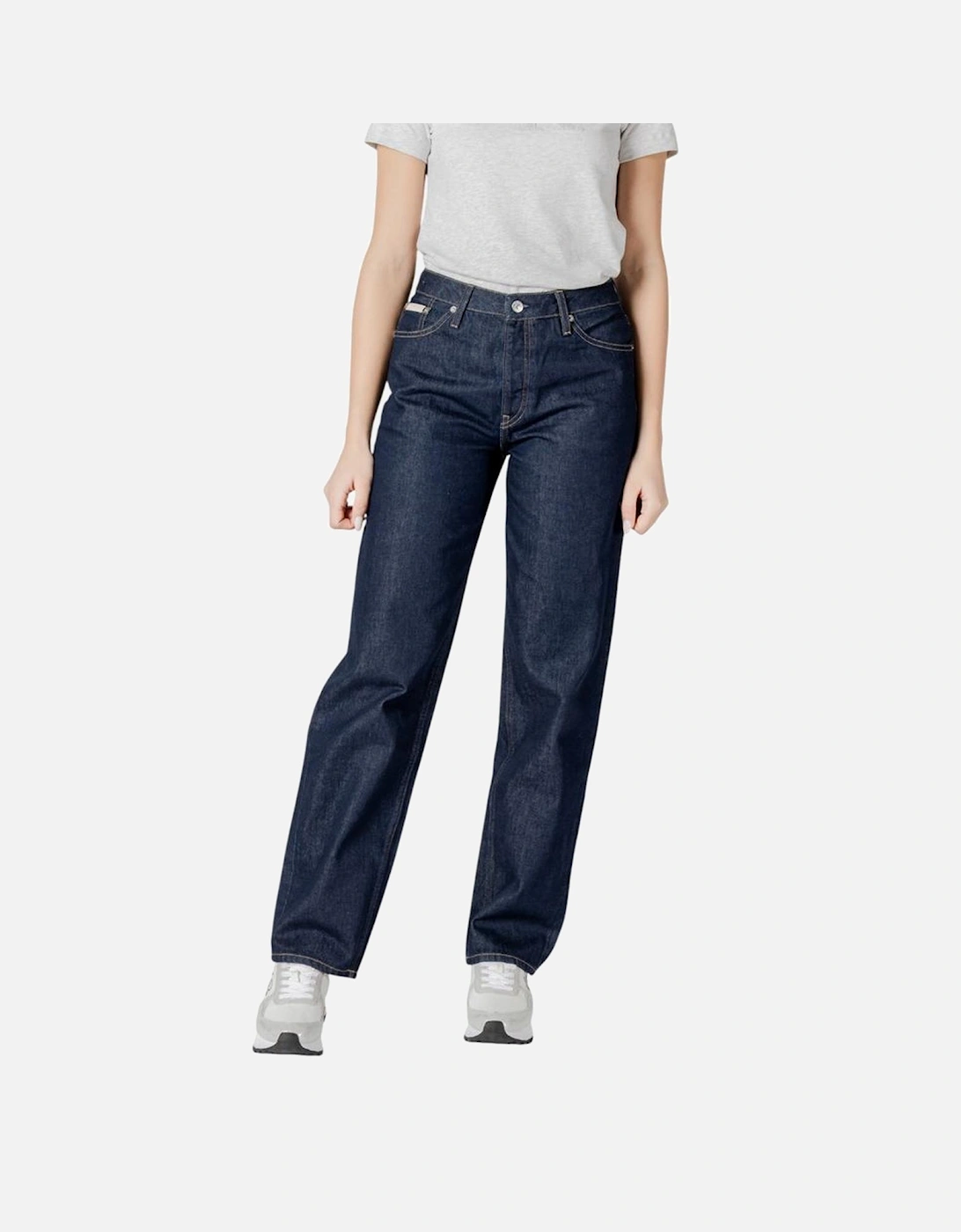 90s Loose Wide-Leg Jeans Women - Blue Jeans, 5 of 4