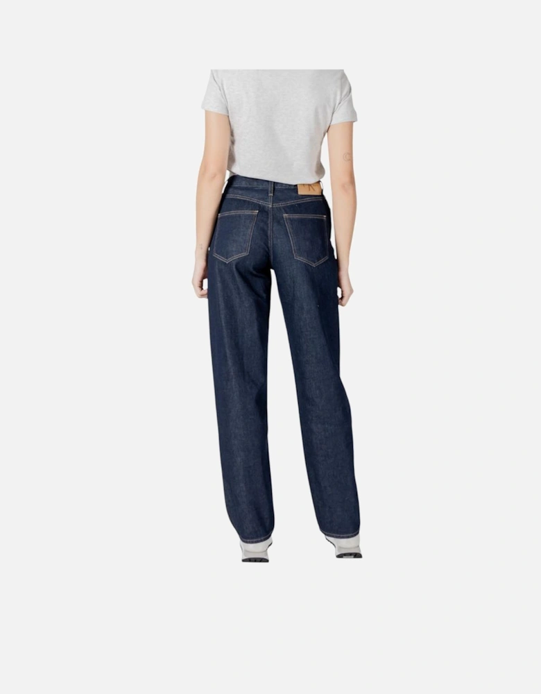 90s Loose Wide-Leg Jeans Women - Blue Jeans