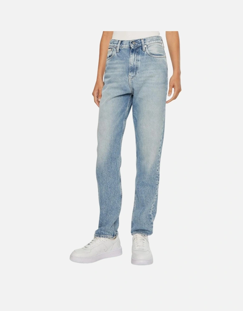 Authentic Slim Straight Cotton Jeans Women - Light Blue Jeans