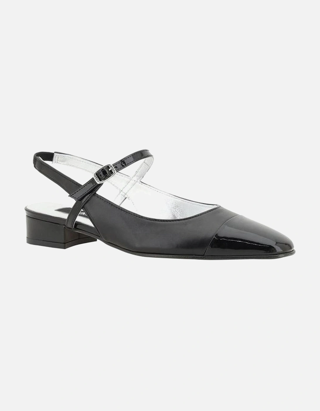 Patent Leather Almond Toe Pumps Women - Black