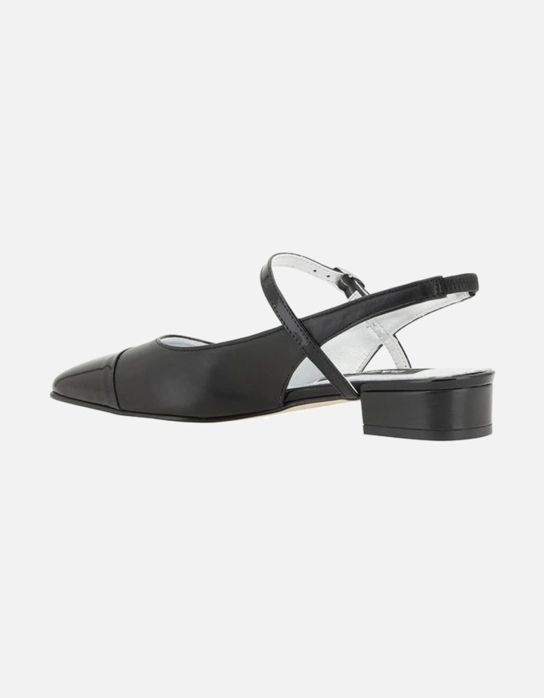 Patent Leather Almond Toe Pumps Women - Black