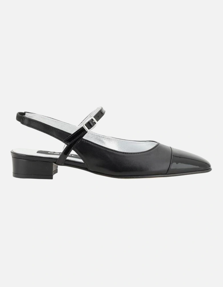 Patent Leather Almond Toe Pumps Women - Black