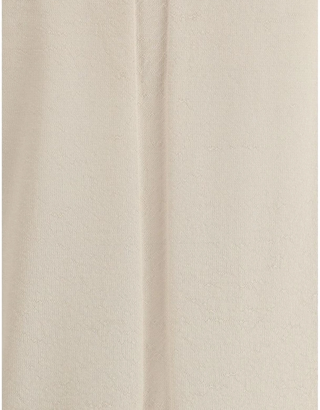 Cashmere V-Neck Sweater with Ribbed Cuffs Women - Beige, 2 of 1