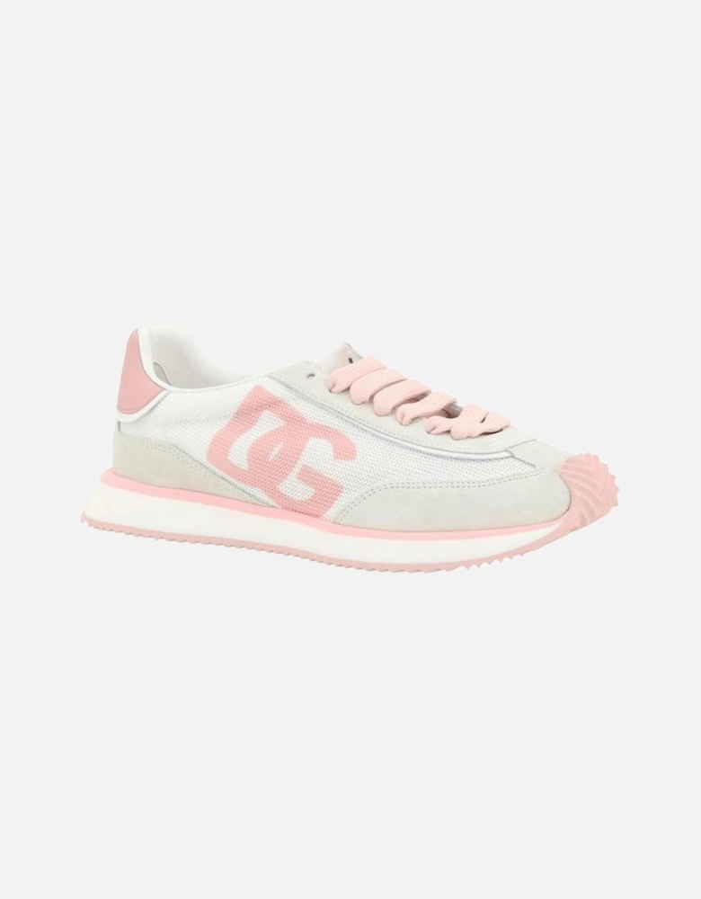 Cushion Leather Paneled Sneakers with Suede Detailing Women -