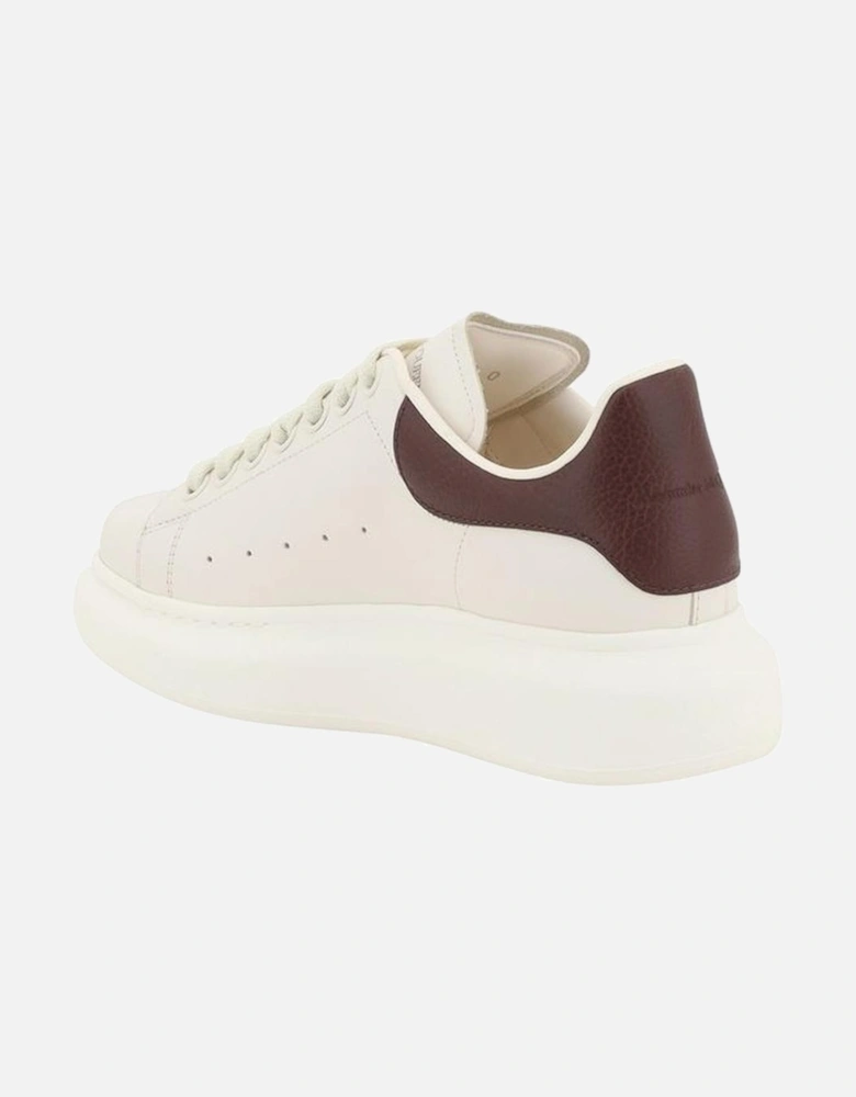Leather Platform Sole Lace-Up Sneakers Women - White
