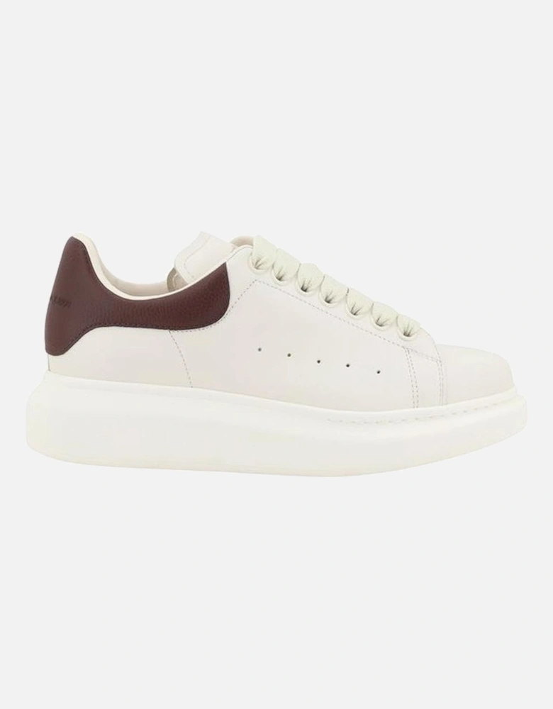 Leather Platform Sole Lace-Up Sneakers Women - White