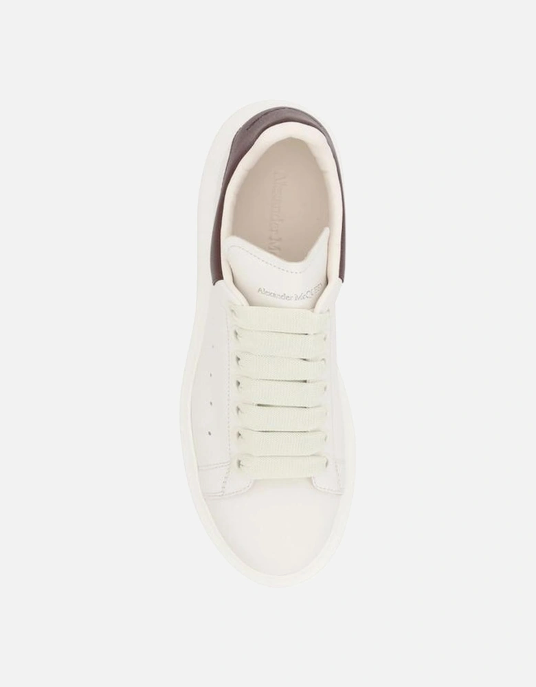 Leather Platform Sole Lace-Up Sneakers Women - White