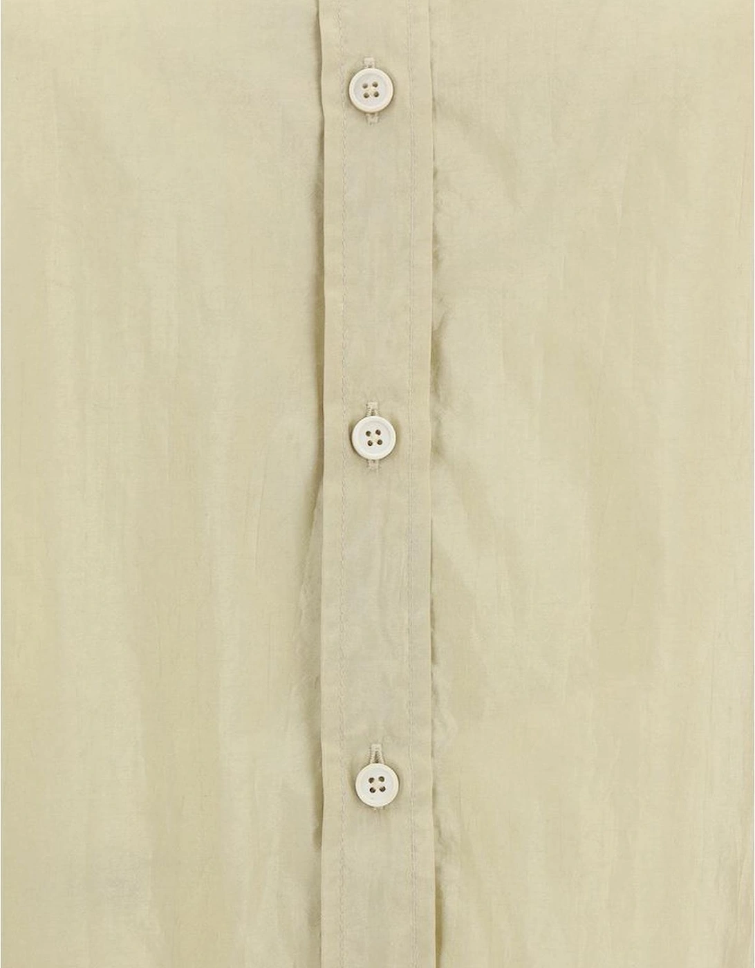 Satin Shirt with Classic Collar and Button Closure Women - Beige, 2 of 1