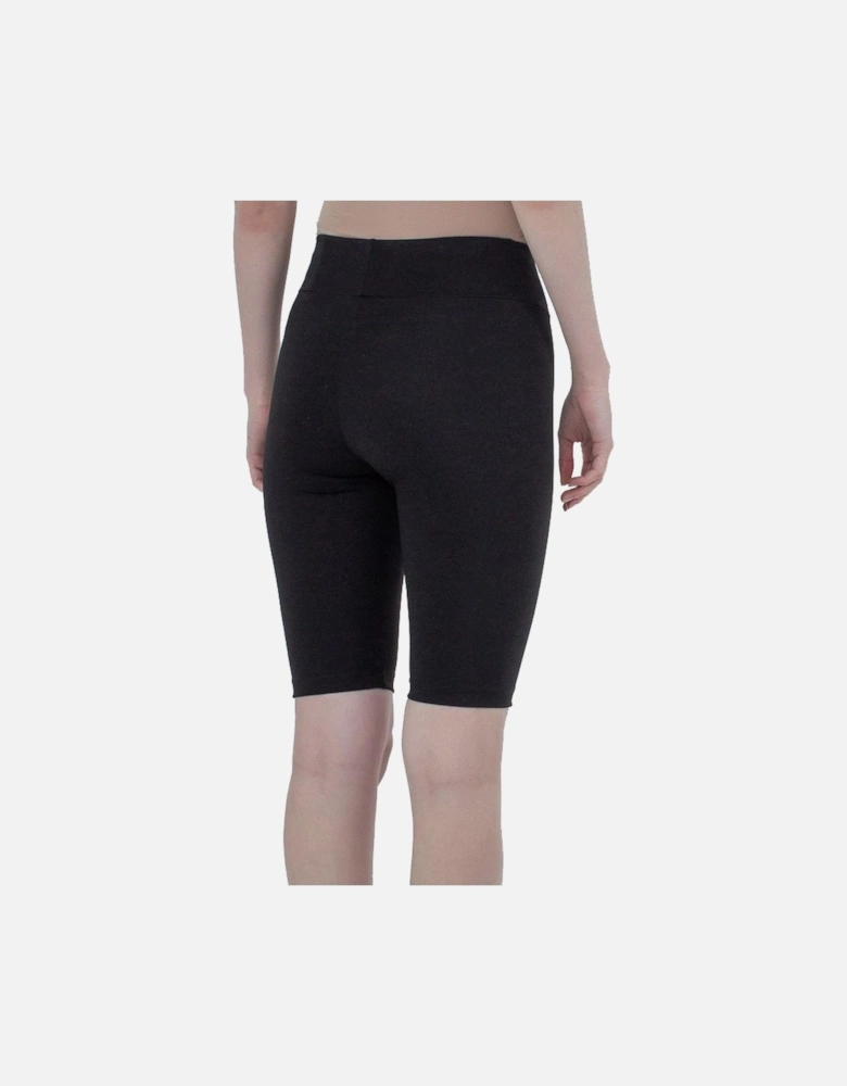 Stretch Leggings with Front Logo Print Women - Black Jeans