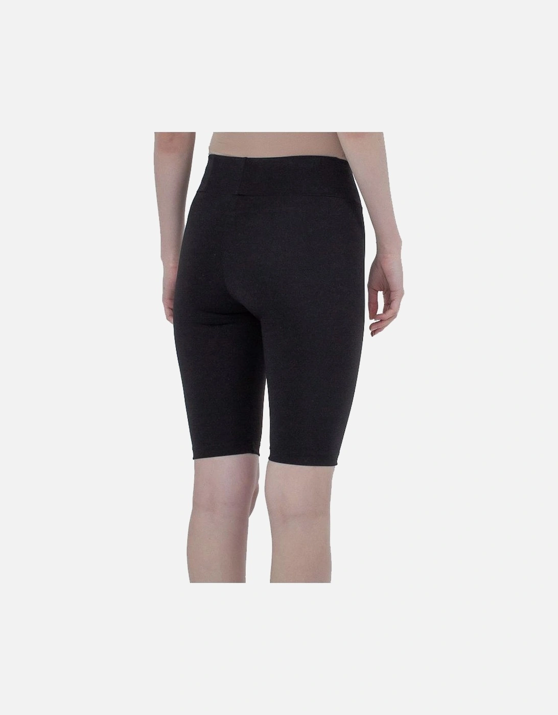 Stretch Leggings with Front Logo Print Women - Black Jeans