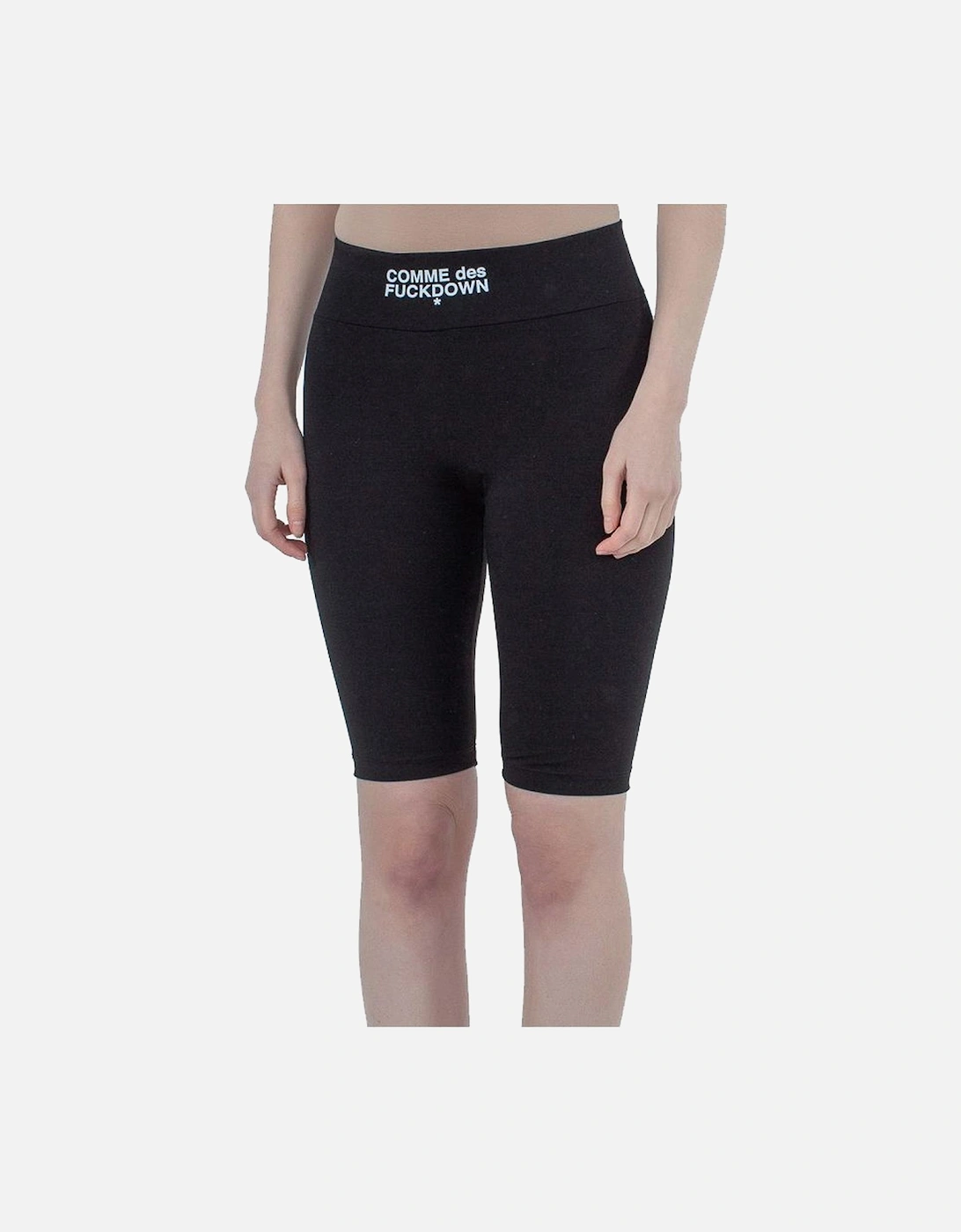 Stretch Leggings with Front Logo Print Women - Black Jeans, 5 of 4