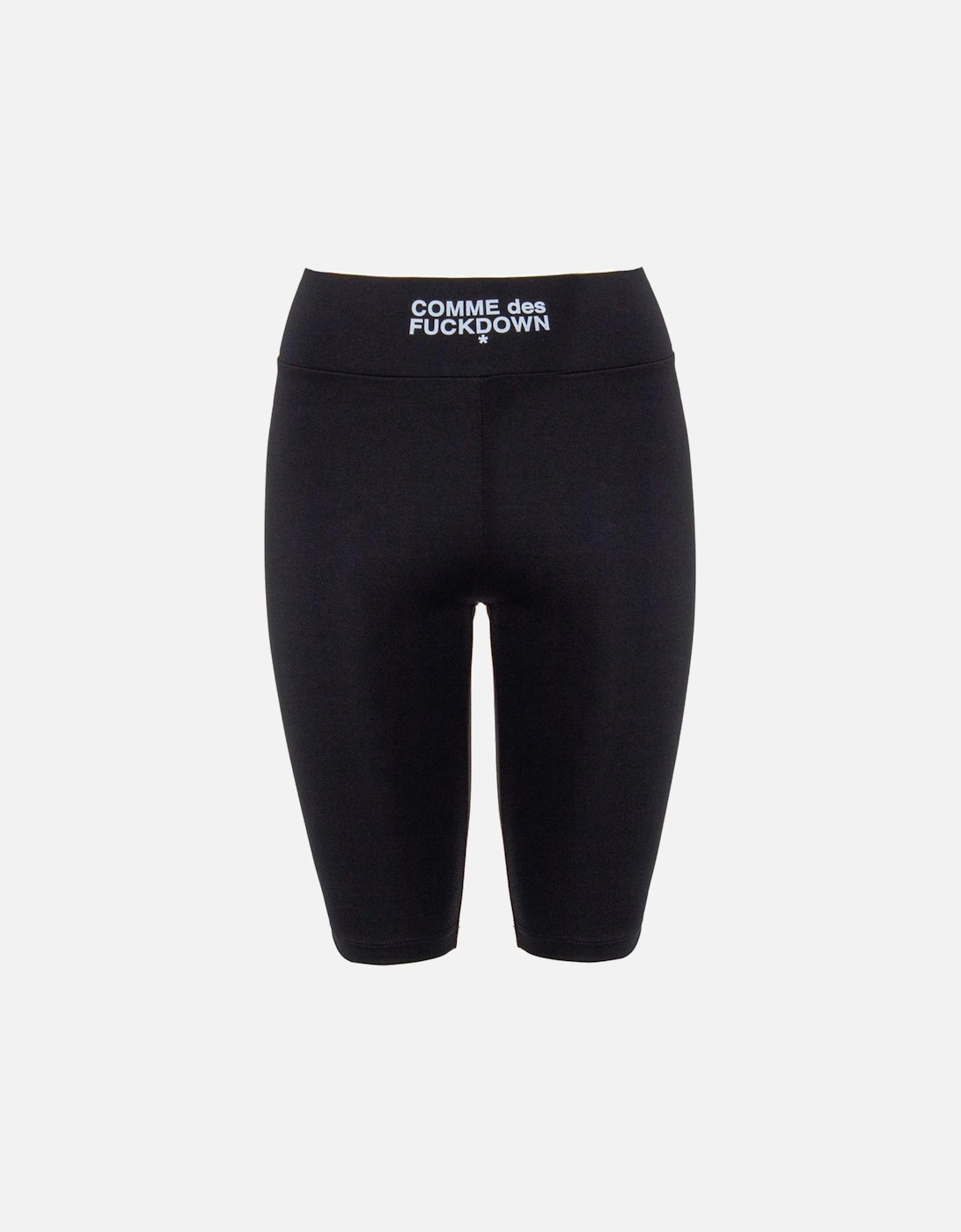 Stretch Leggings with Front Logo Print Women - Black Jeans