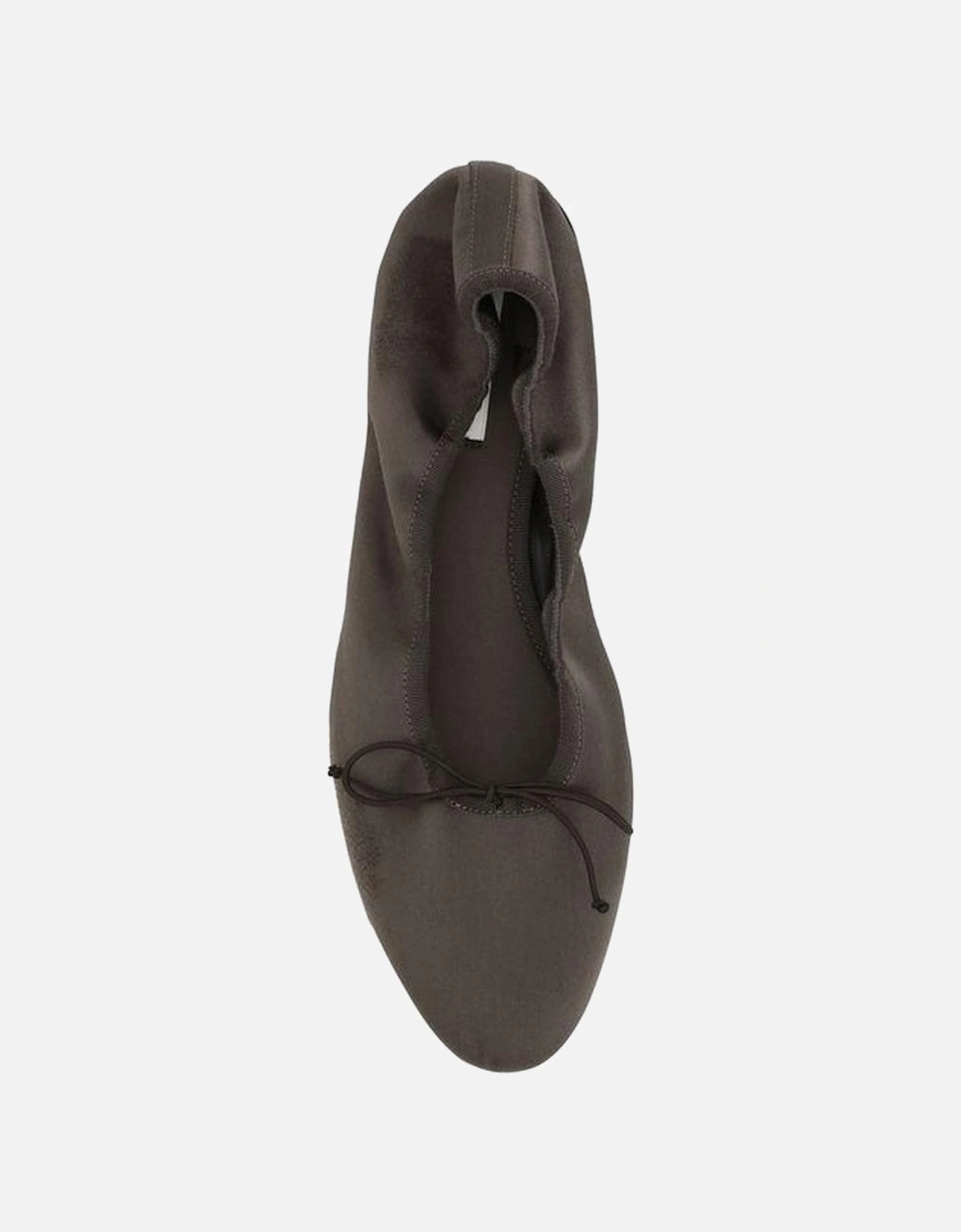 Satin Ballerinas with Bow Applique Women - Brown Flats