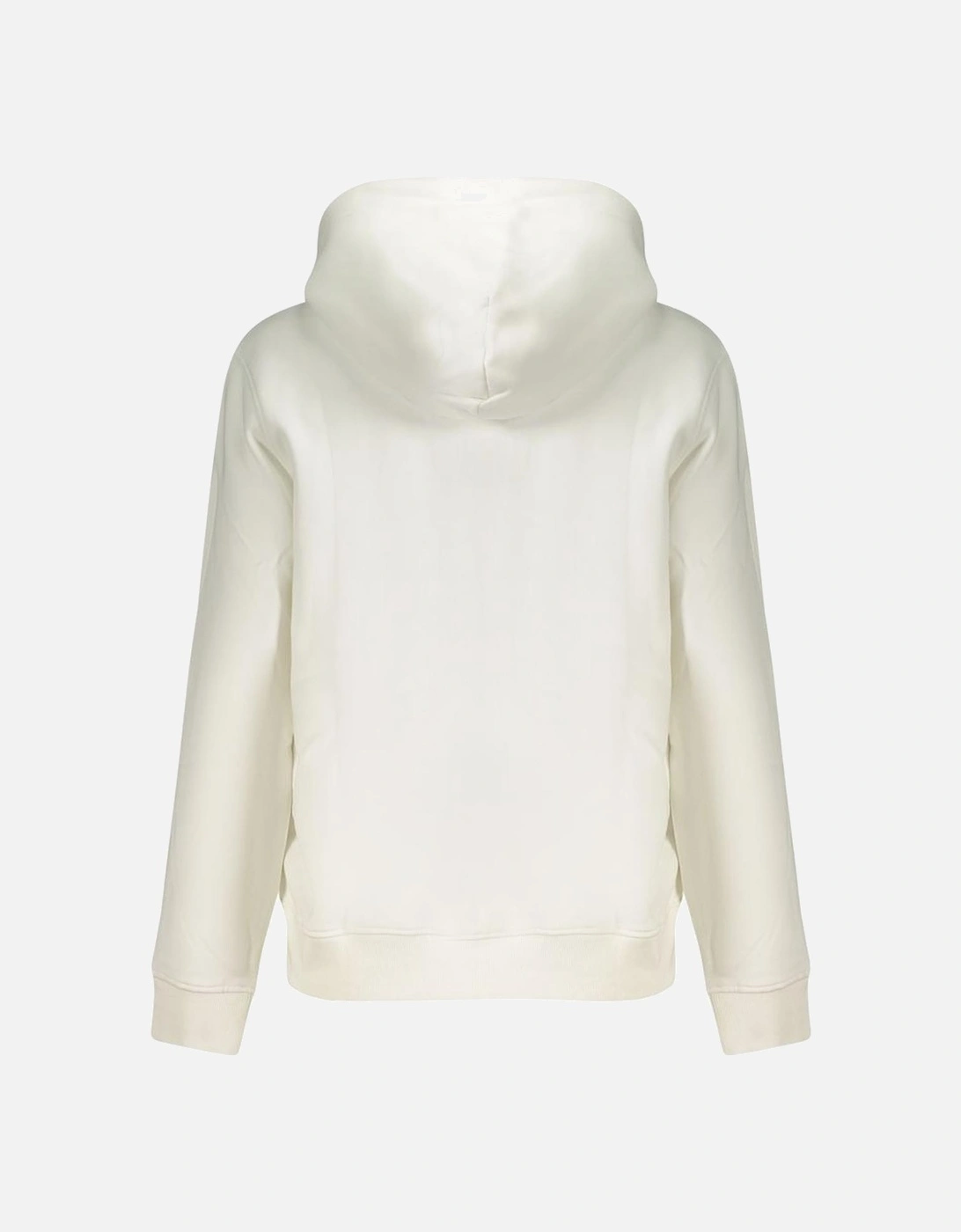 Long-Sleeve Hooded Sweatshirt with Embroidered Logo Women - White