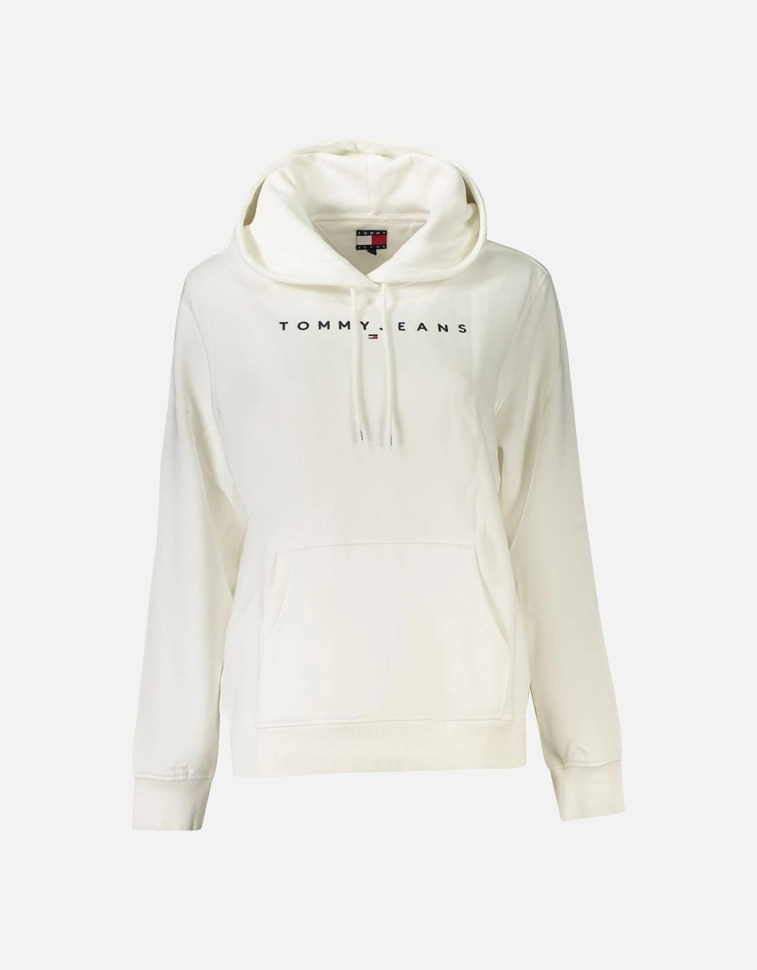 Long-Sleeve Hooded Sweatshirt with Embroidered Logo Women - White, 3 of 2