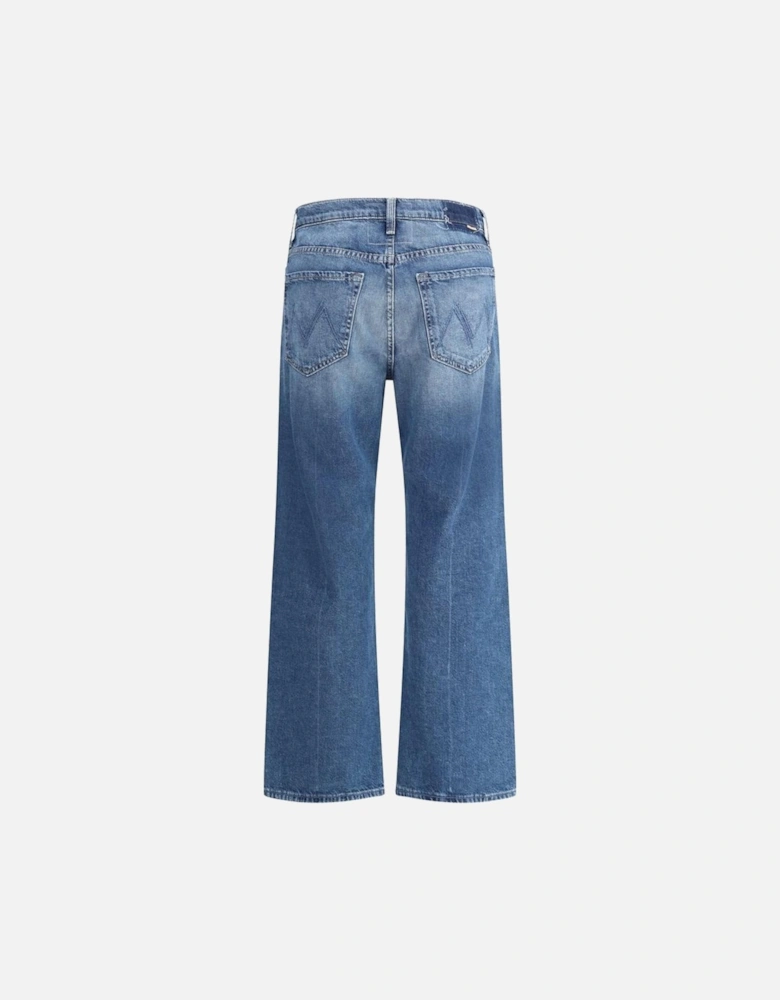 High-Waisted Wide Leg Jeans with Five-Pocket Design Women - Blue Jeans