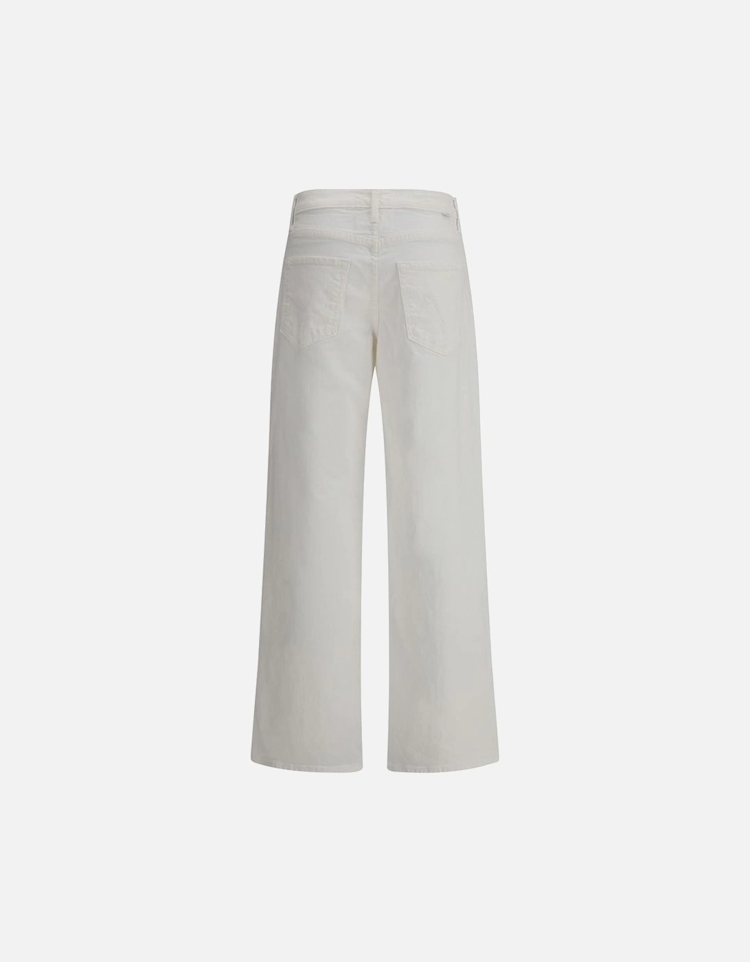 Wide Leg High Waist Spinner Jeans Women - White Jeans