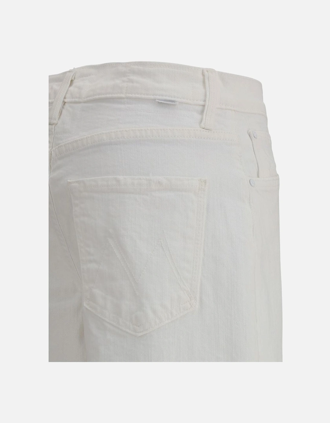 Wide Leg High Waist Spinner Jeans Women - White Jeans