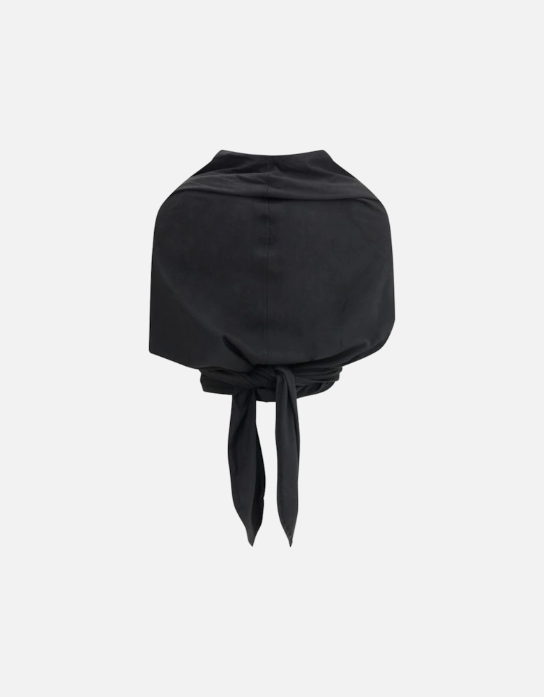 Versatile Hooded Knit Vest Women - Black Clothing