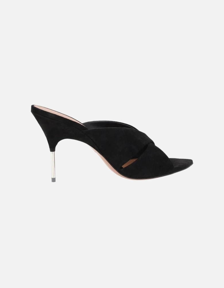 Samantha Sabot Sandals with Metallic Stiletto Heel Women - Black