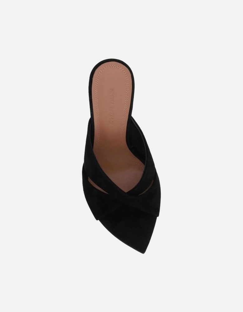 Samantha Sabot Sandals with Metallic Stiletto Heel Women - Black
