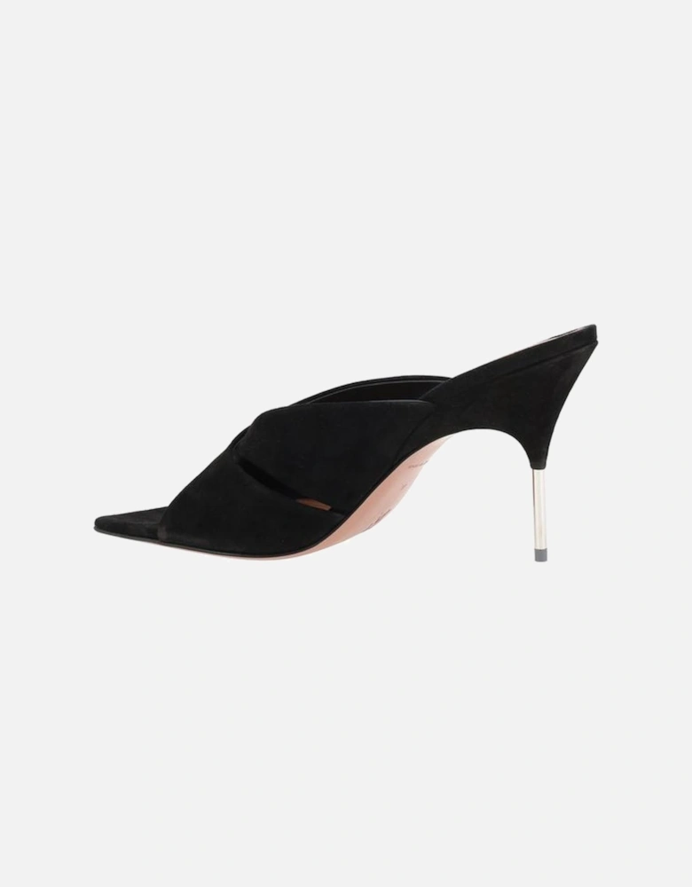 Samantha Sabot Sandals with Metallic Stiletto Heel Women - Black