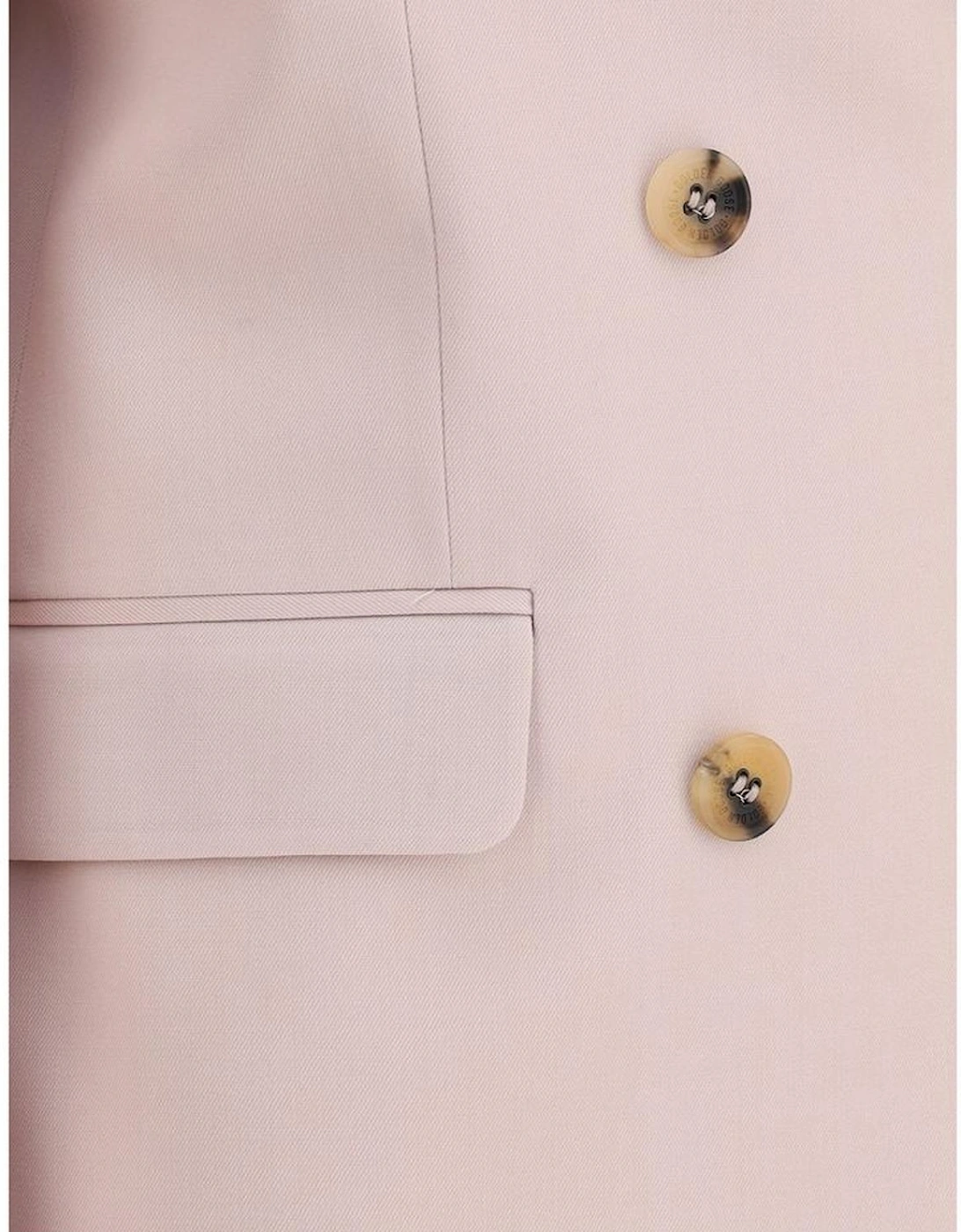 Virgin Wool Double-Breasted Blazer with Peaked Lapel Women -