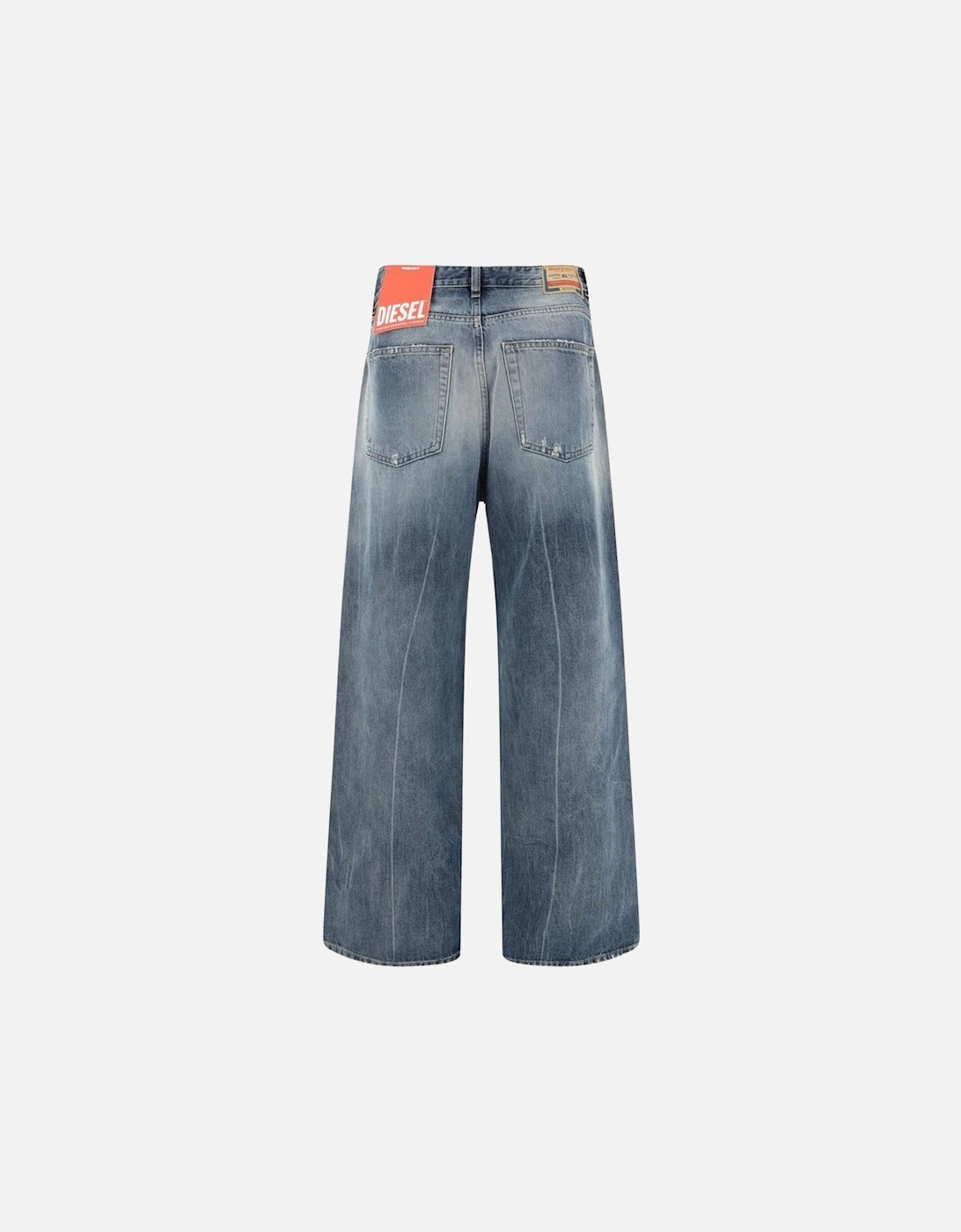 Wide Leg Loose Fit Five-Pocket Jeans Women - Blue Jeans
