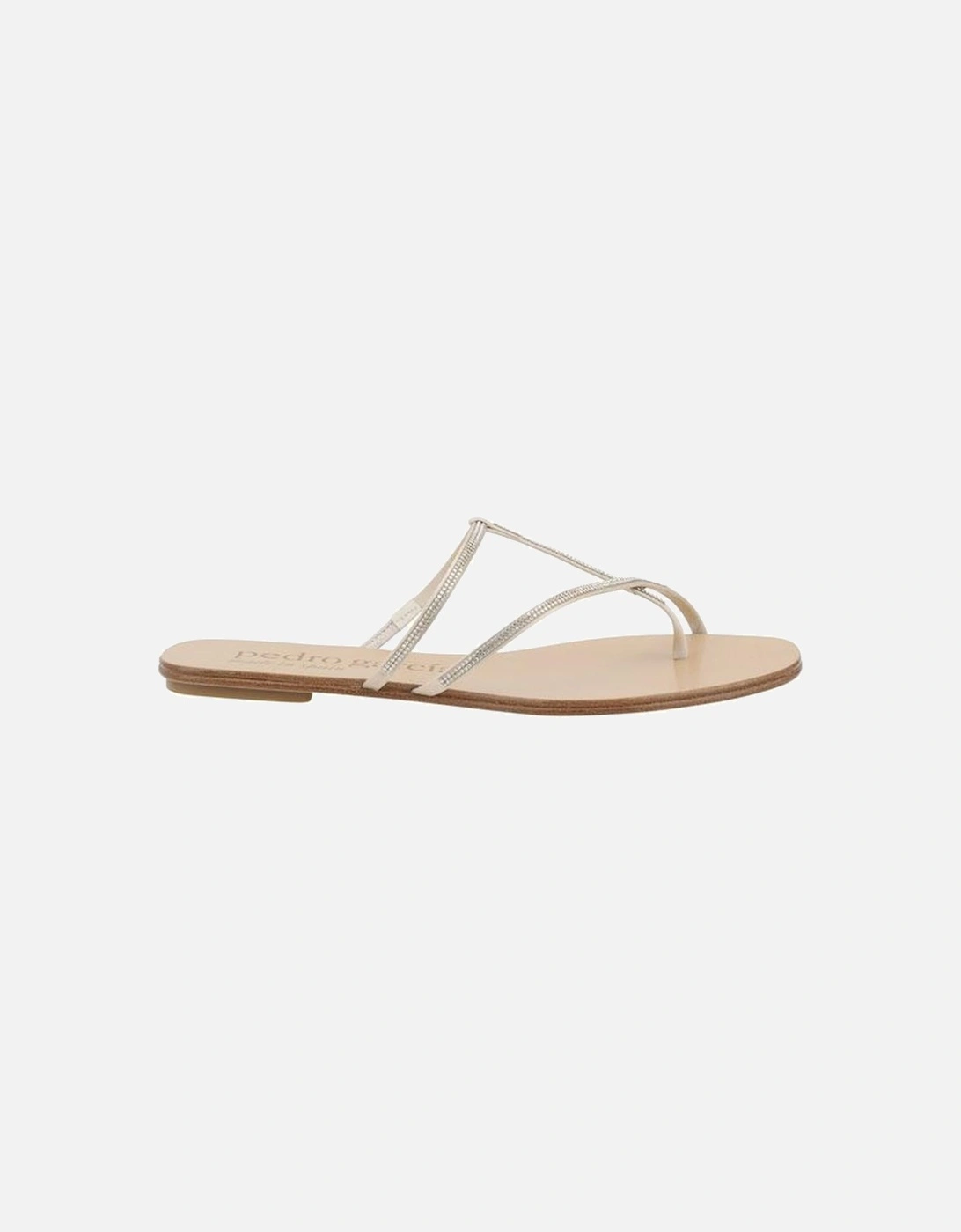 Rhinestone-Embellished Estee Flip-Flop Sandals Women - White, 5 of 4