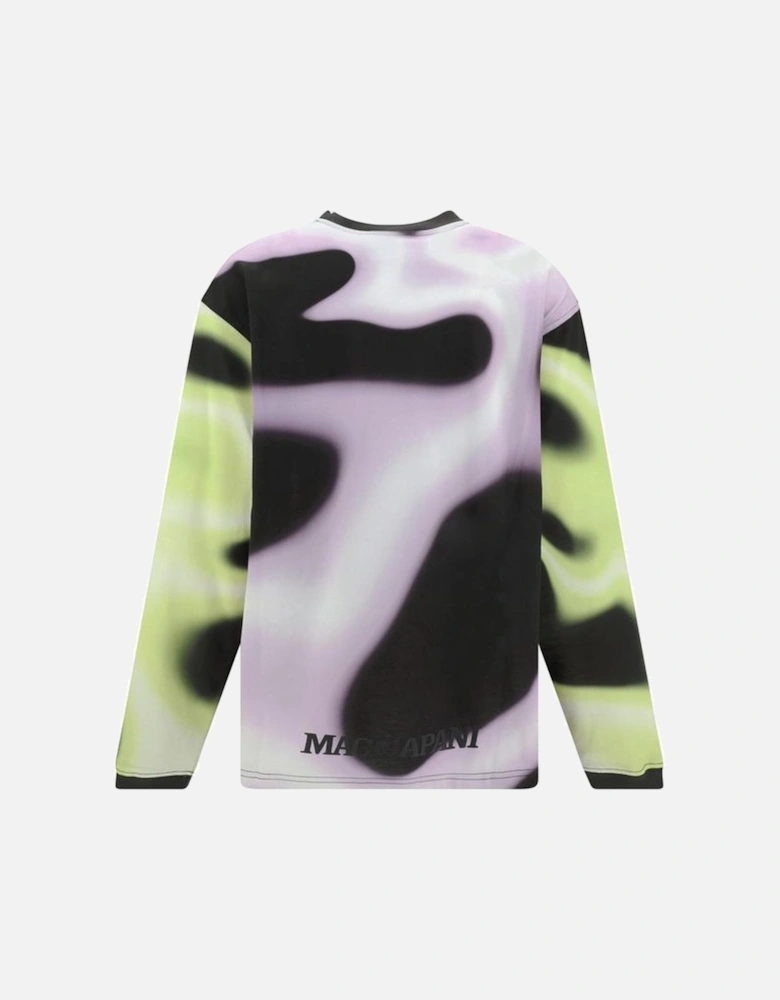 Moto Long Sleeve Top with Floral Print Women - Multicolor Sweaters