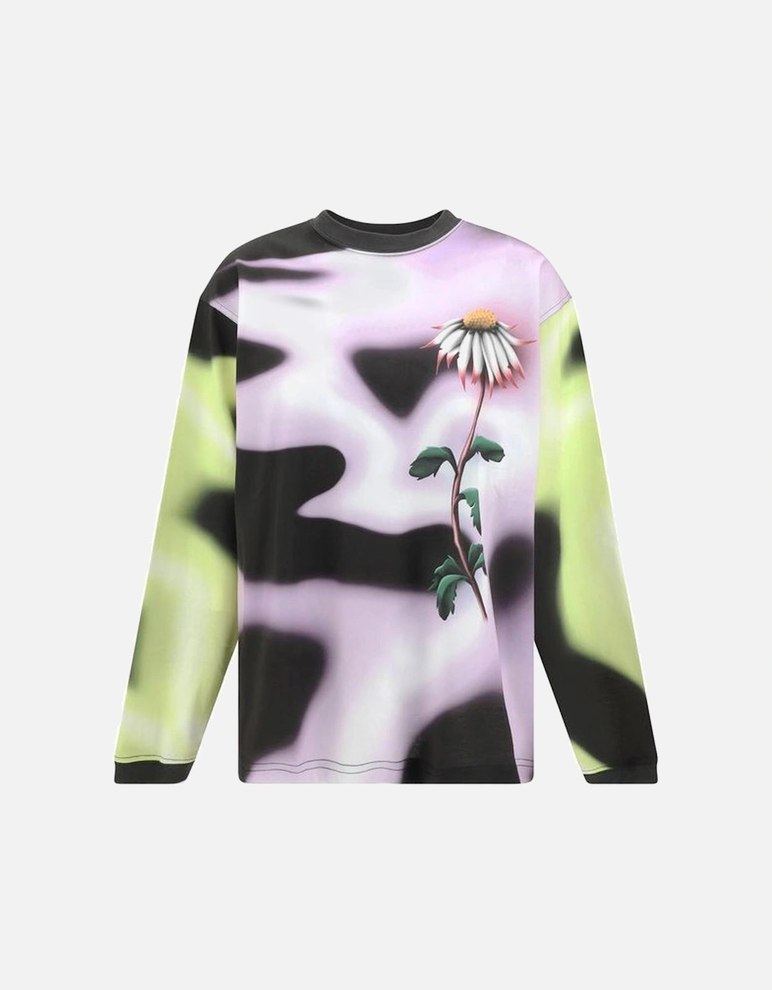 Moto Long Sleeve Top with Floral Print Women - Multicolor Sweaters, 4 of 3
