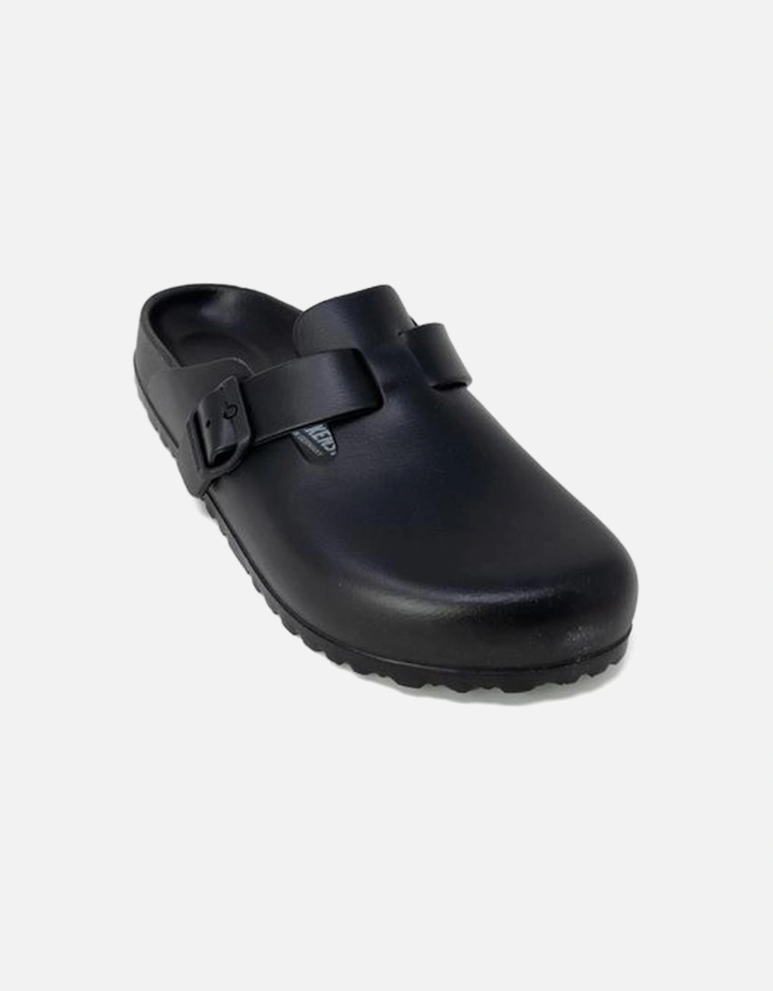 Plastic Slip-On Slippers with 2.5cm Heel Women - Black Sandals, 6 of 5