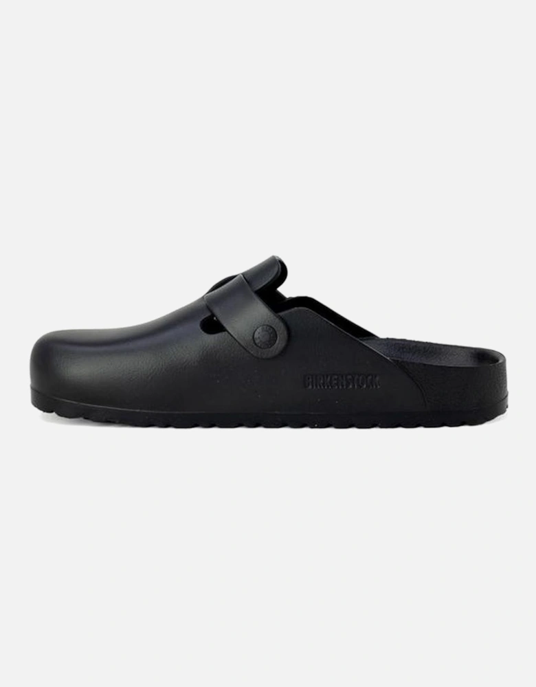 Plastic Slip-On Slippers with 2.5cm Heel Women - Black Sandals