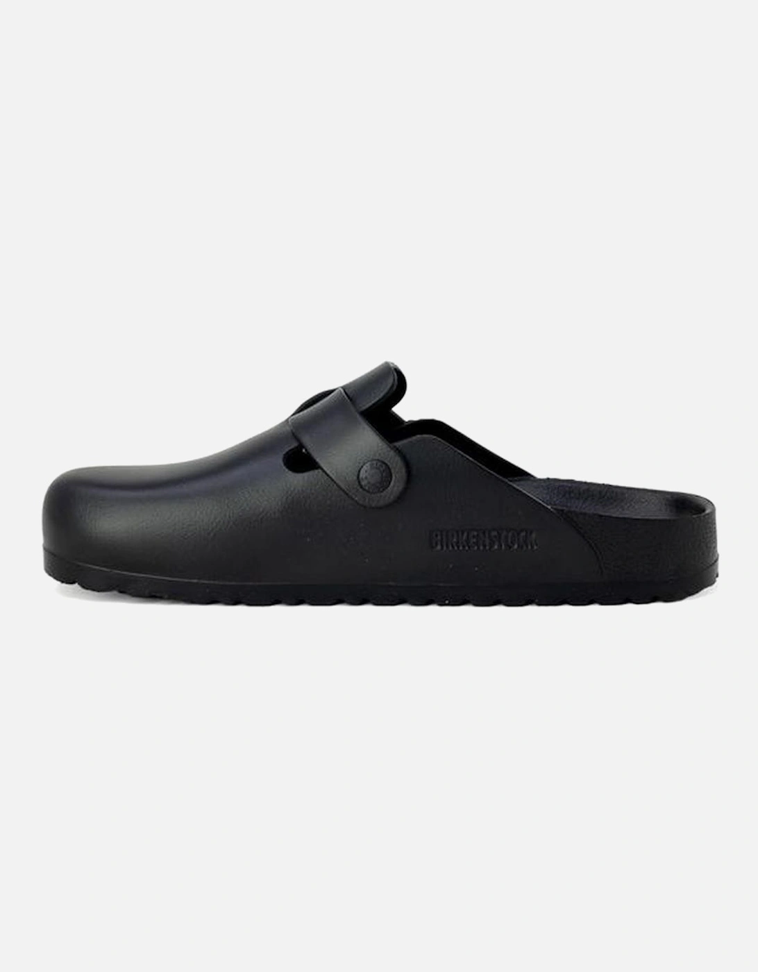 Plastic Slip-On Slippers with 2.5cm Heel Women - Black Sandals
