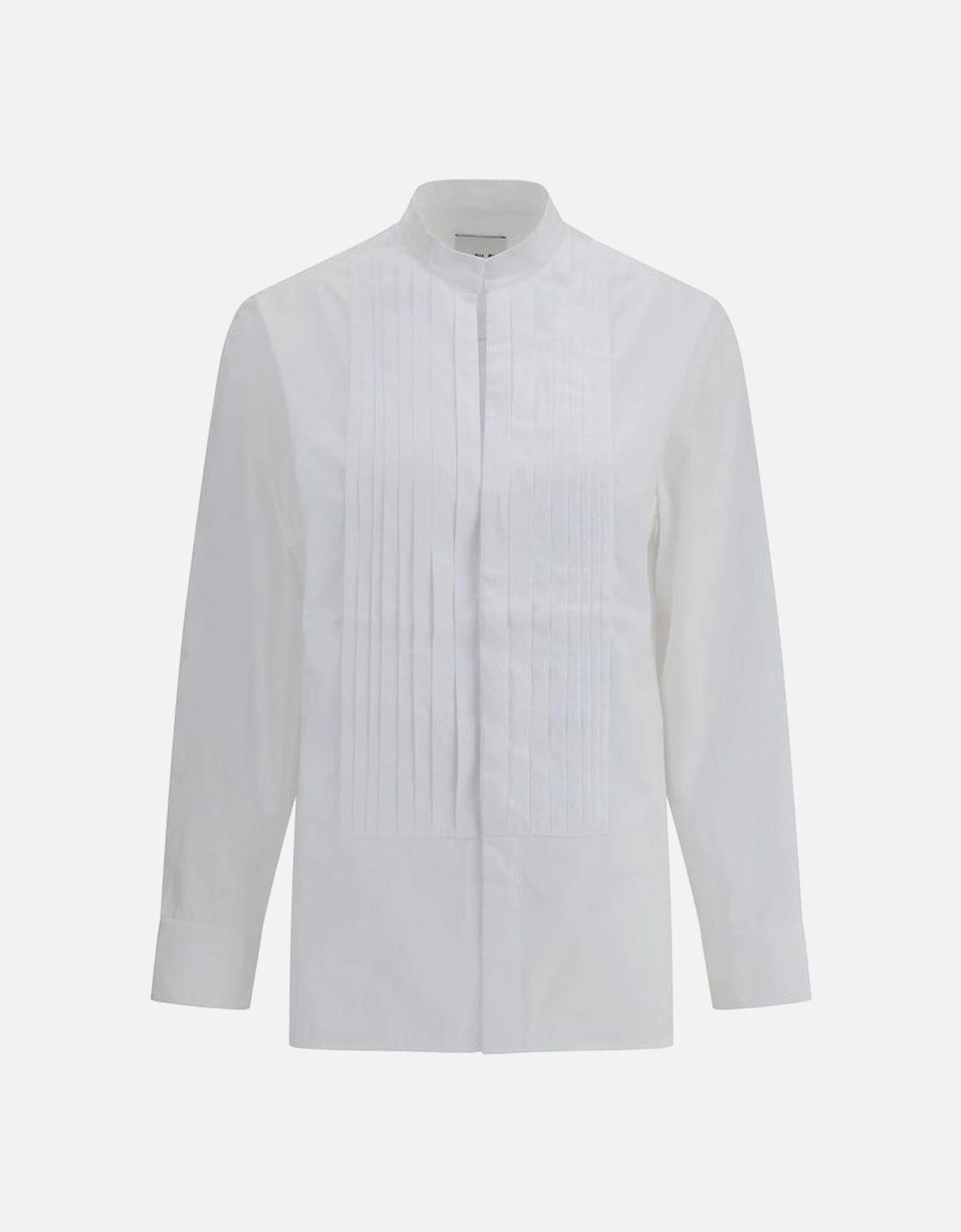 Petra Tuxedo Shirt with Mandarin Collar Women - White, 4 of 3
