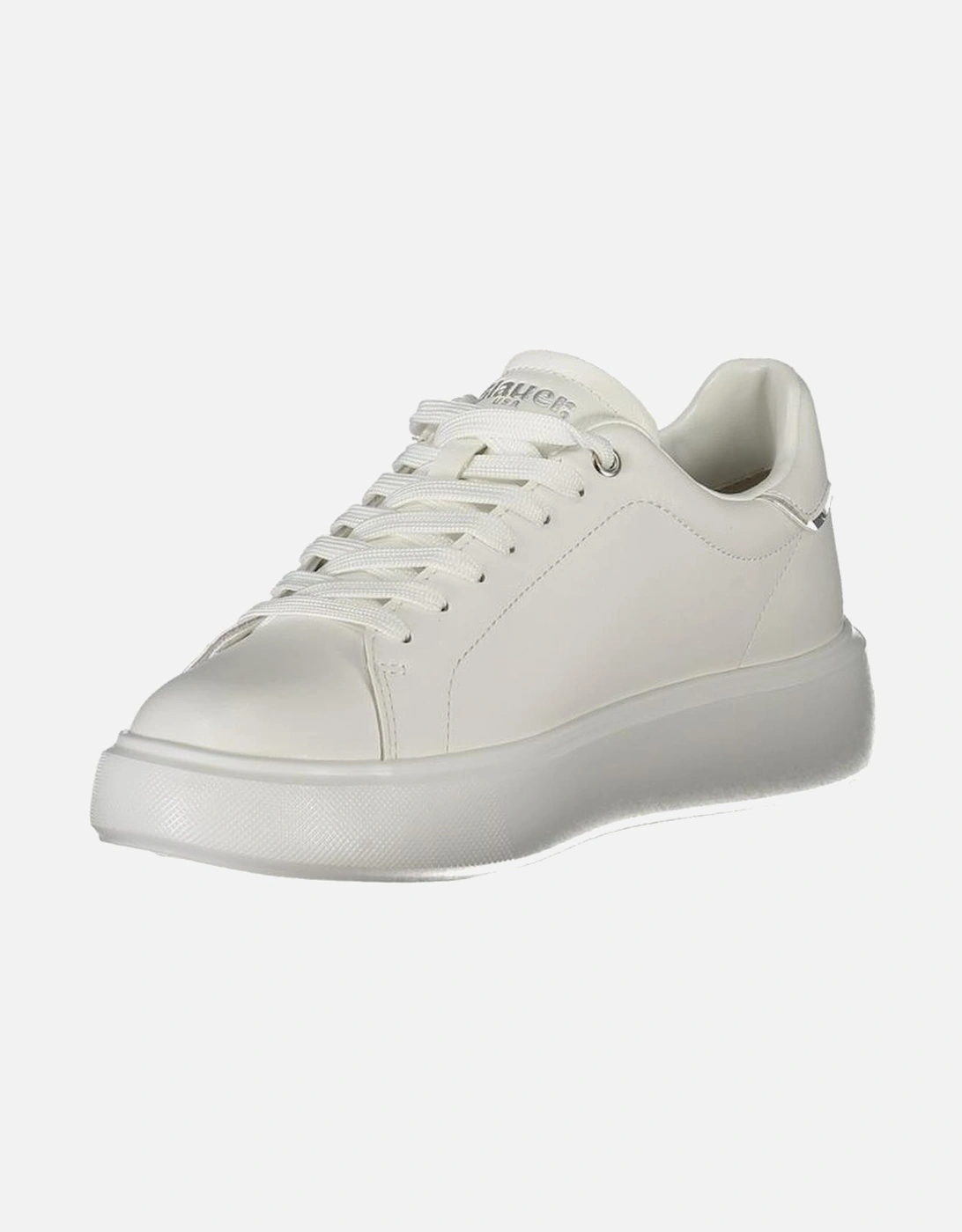 Dazzling Rhinestone-Accented Sporty Sneakers Women - White