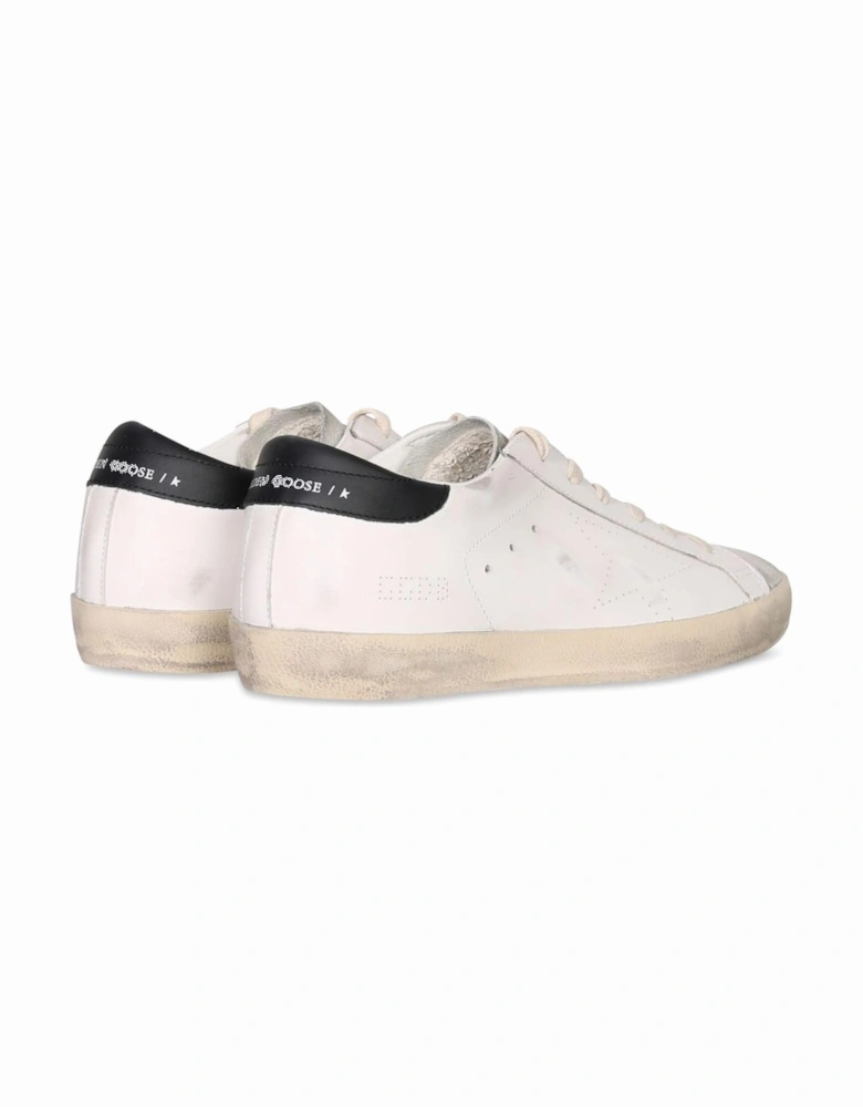 Calfskin Star Logo Leather Sneakers Women - White