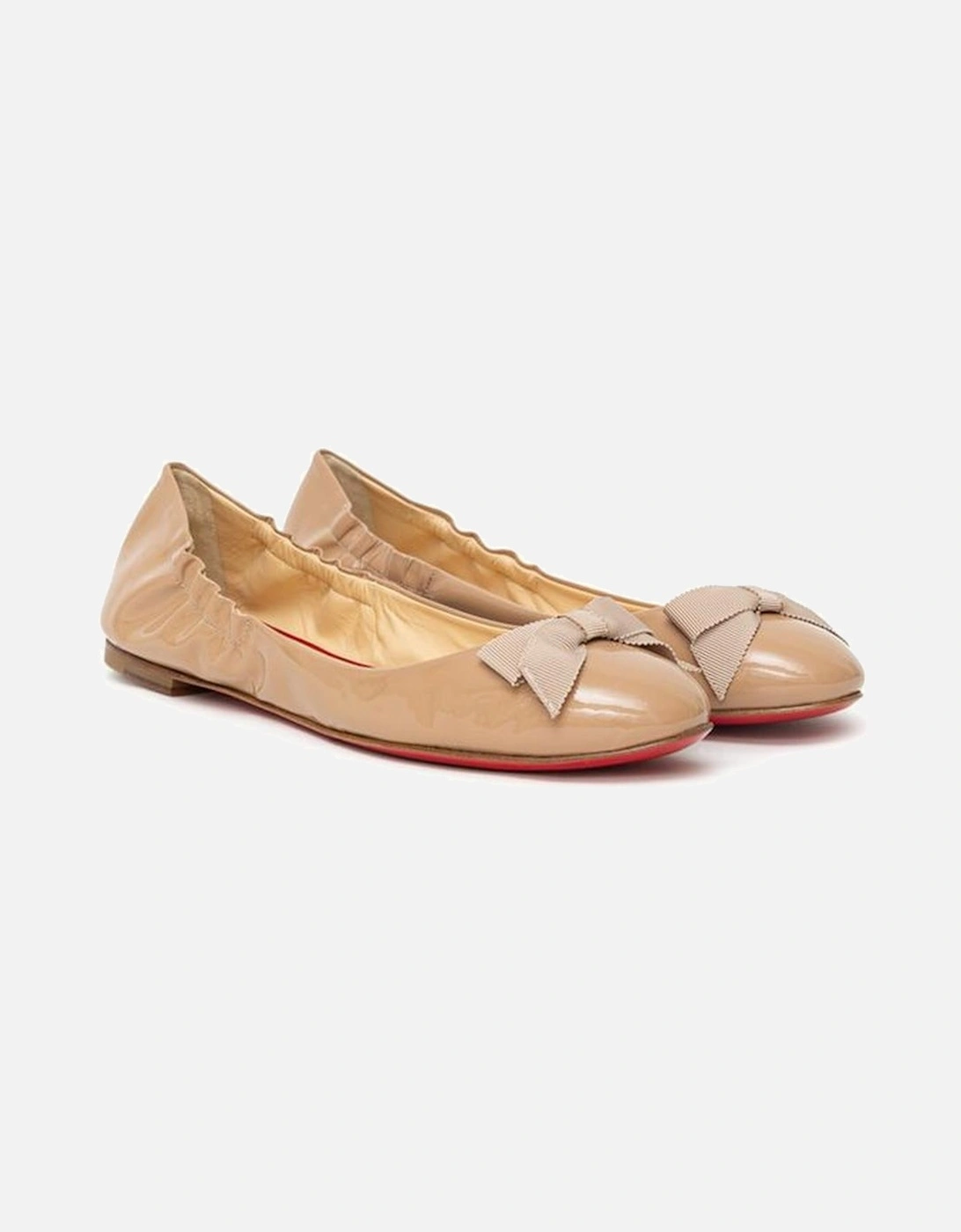 Leather Panelled Suede High-Top Sneakers Women - Beige Flats