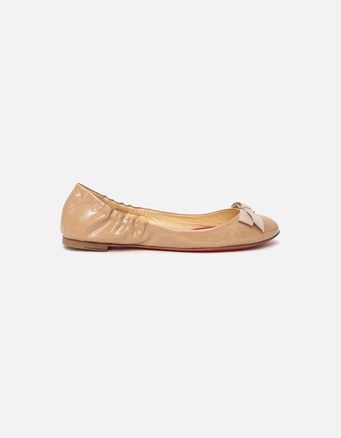 Leather Panelled Suede High-Top Sneakers Women - Beige Flats, 7 of 6