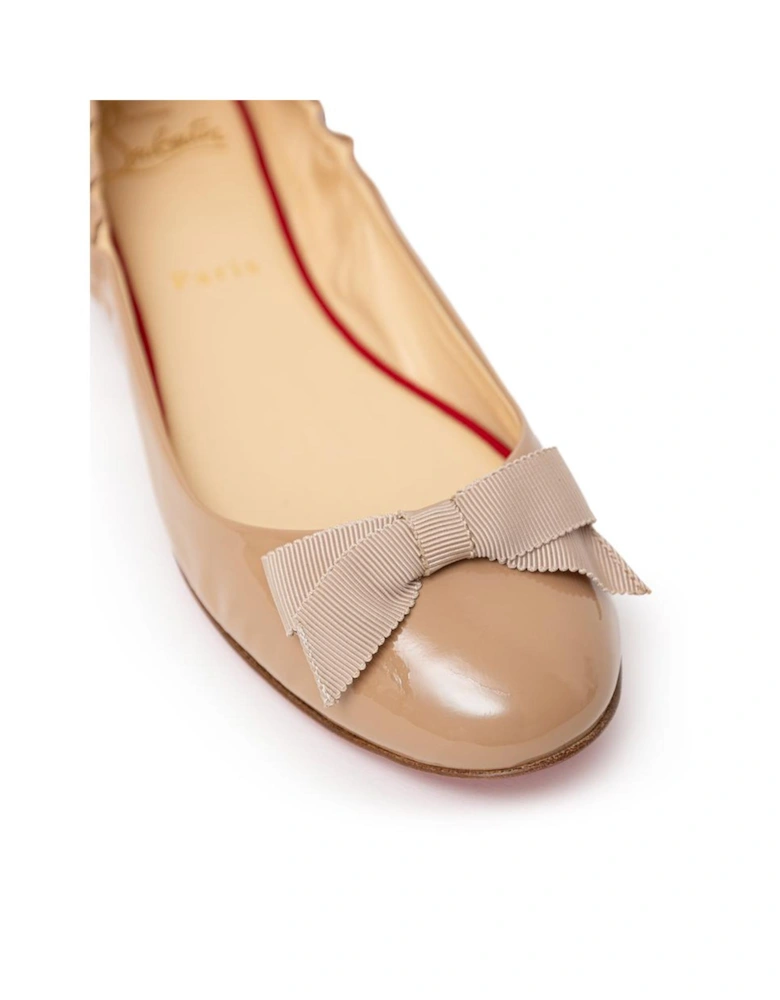Leather Panelled Suede High-Top Sneakers Women - Beige Flats