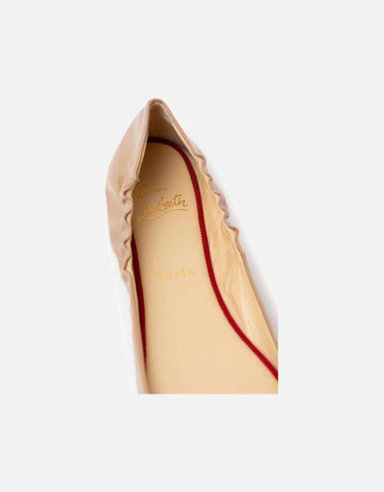 Leather Panelled Suede High-Top Sneakers Women - Beige Flats