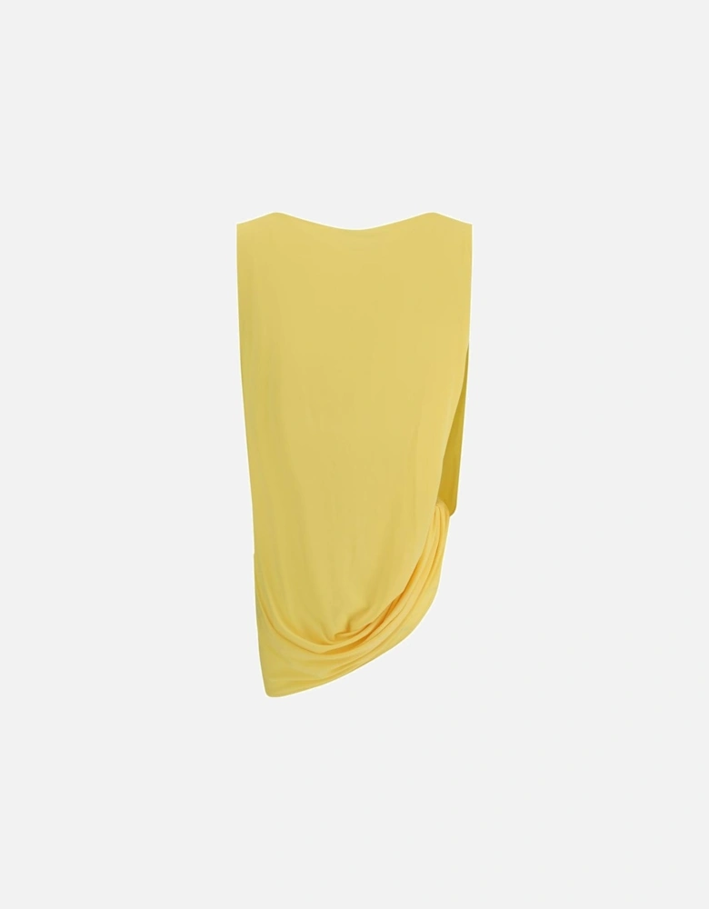 Le Haut Peplo Crisscross Sleeveless Top Women - Yellow T-Shirts