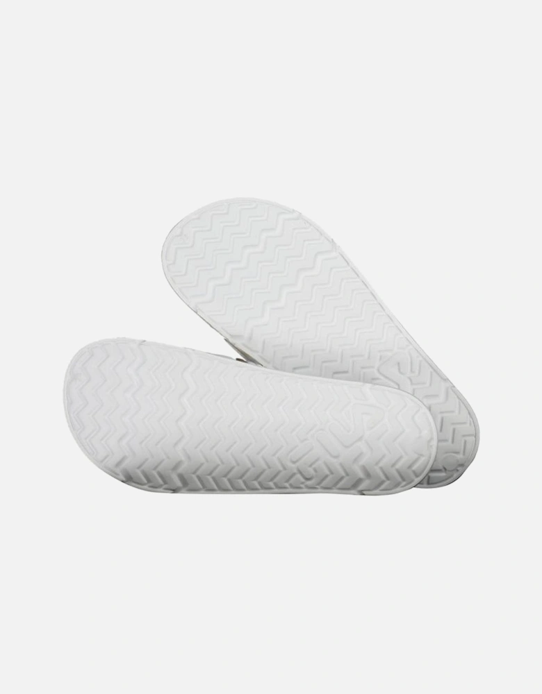 Contrasting Logo Slippers Women - White Sandals