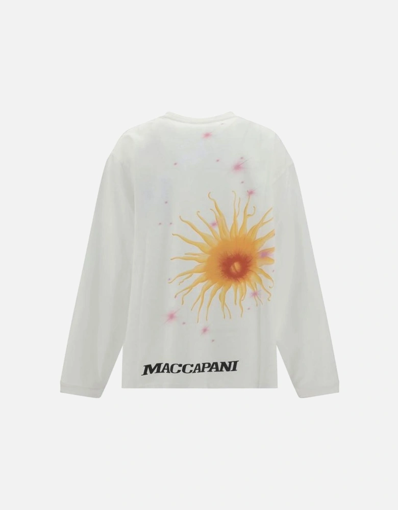 Elegant Floral Print Long Sleeve Top Women - Multicolor Sweaters